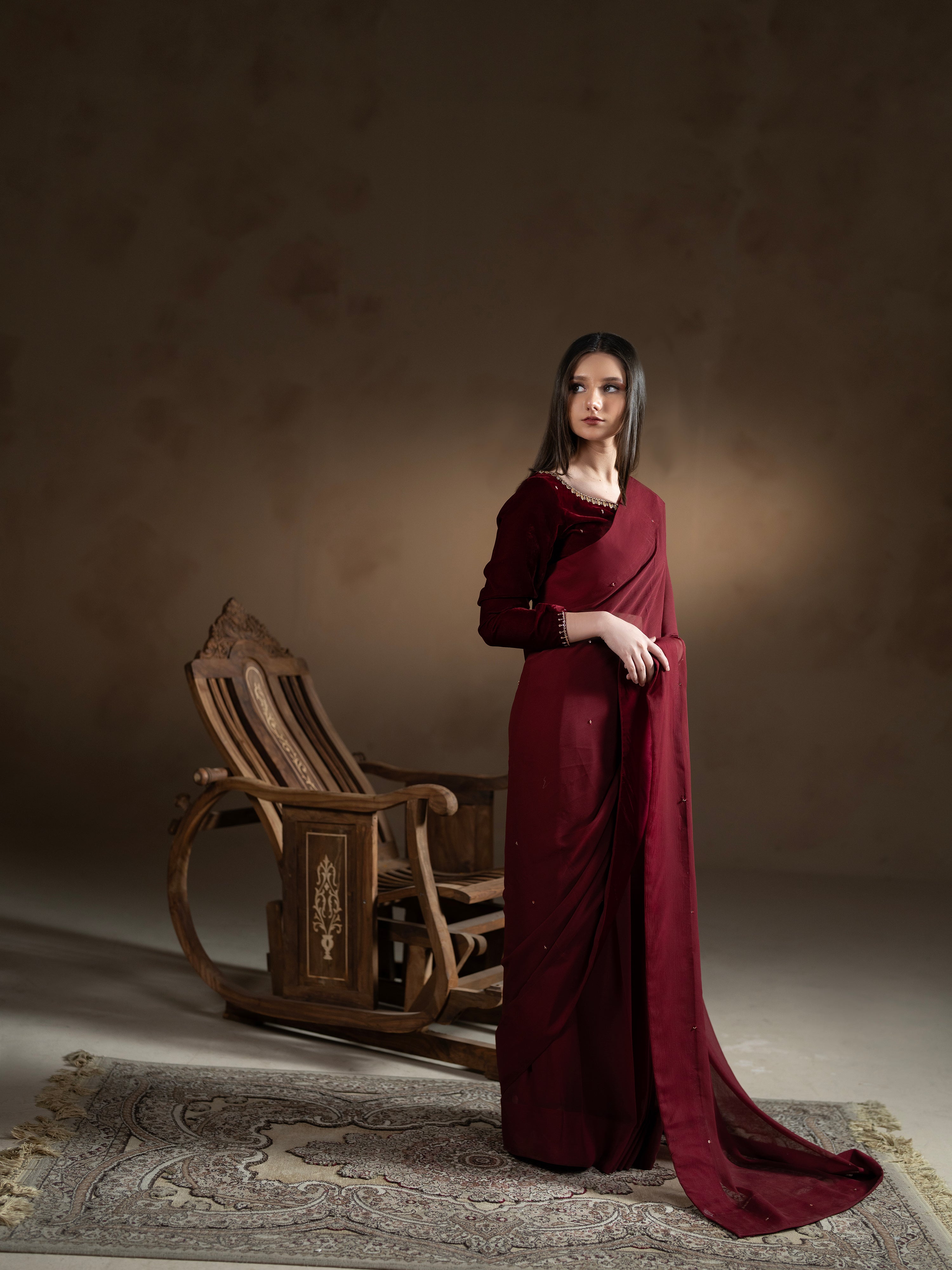 Gul-e-Laal Saree