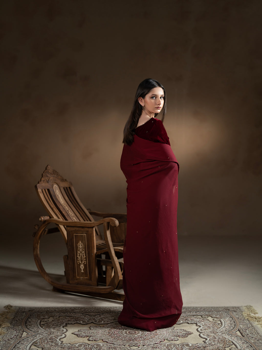 Gul-e-Laal Saree