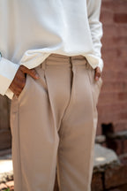 Tailored Trousers - Beige