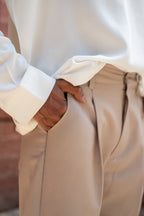 Tailored Trousers - Beige