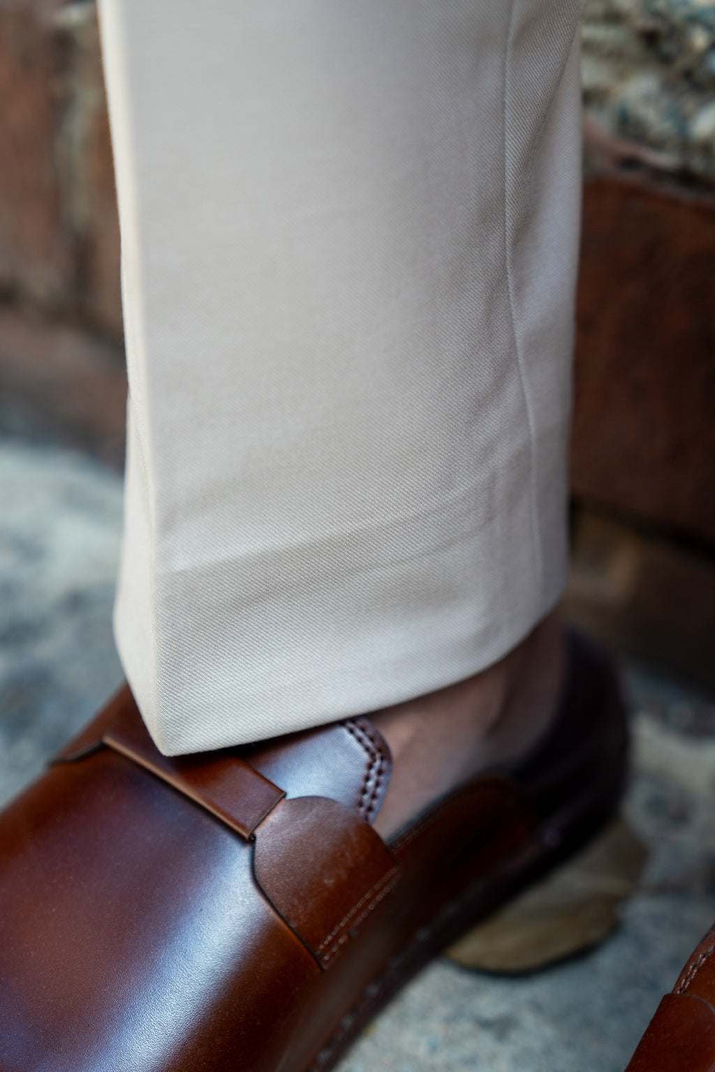 Tailored Trousers - Beige
