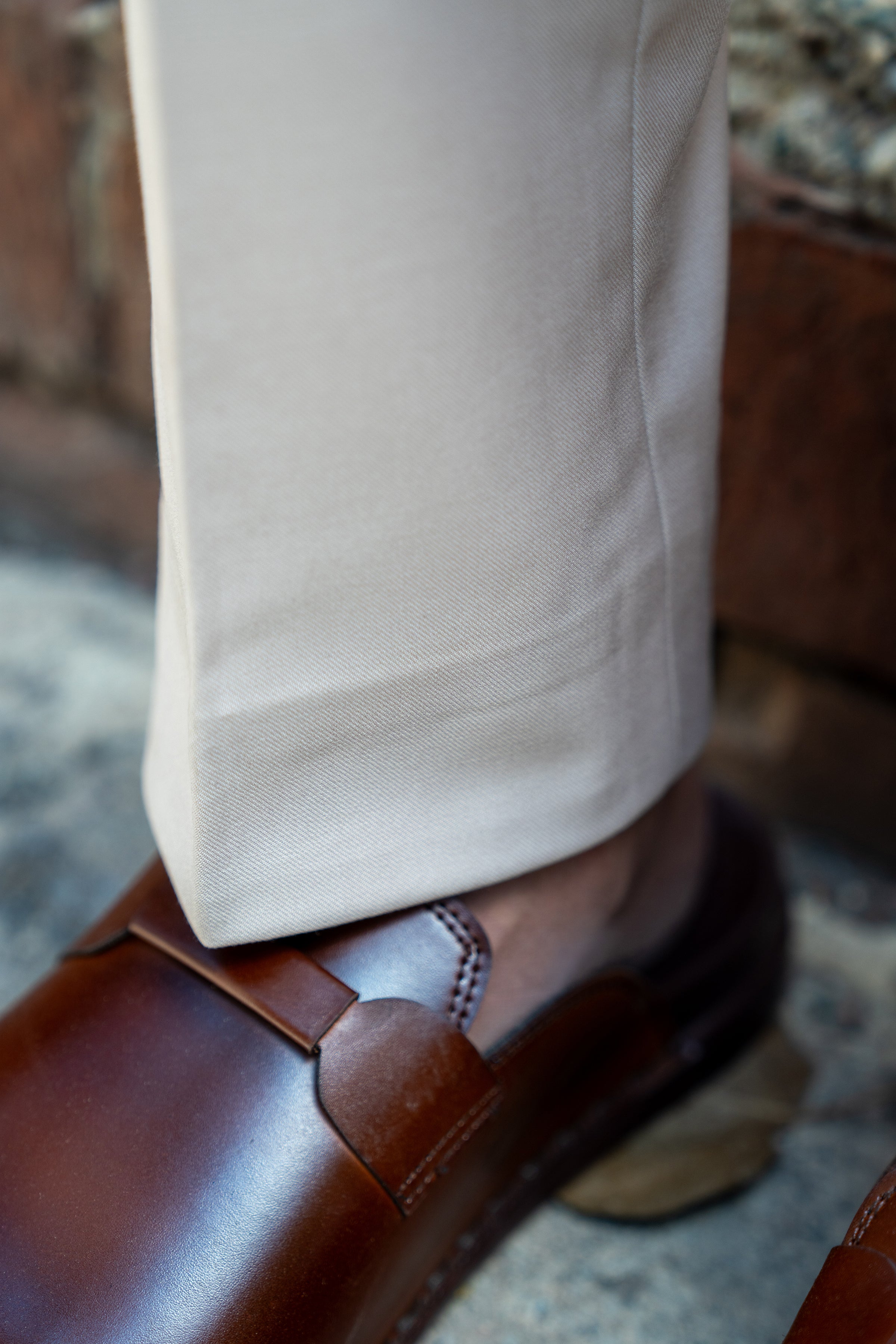 Tailored Trousers - Beige
