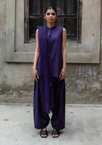 Midnight Teardrop - Deep Violet Purple
