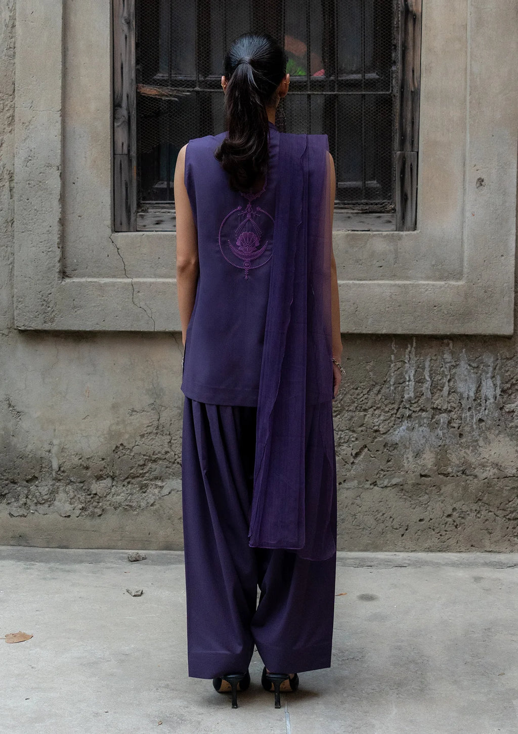 Midnight Teardrop - Deep Violet Purple
