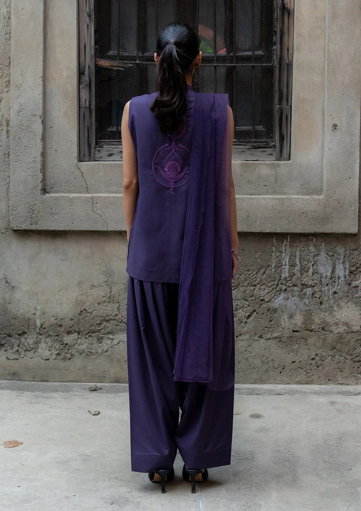 Midnight Teardrop - Deep Violet Purple