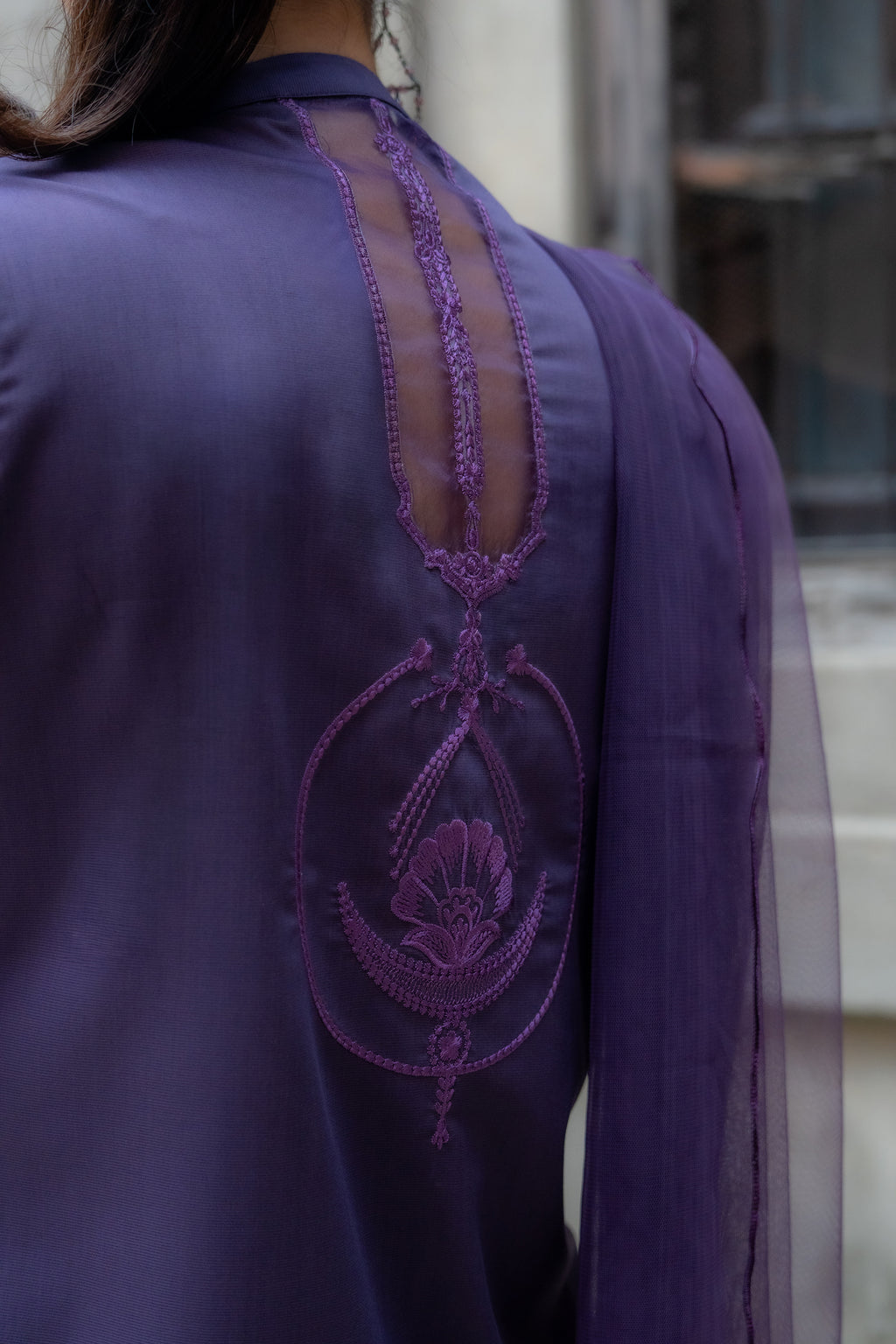 Midnight Teardrop - Deep Violet Purple
