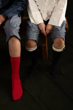 Pleated Denim Jorts. (Unisex)